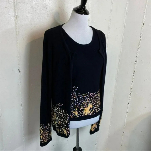 La cite’‎ M black & sequins sweater & tunic set - Picture 4 of 7